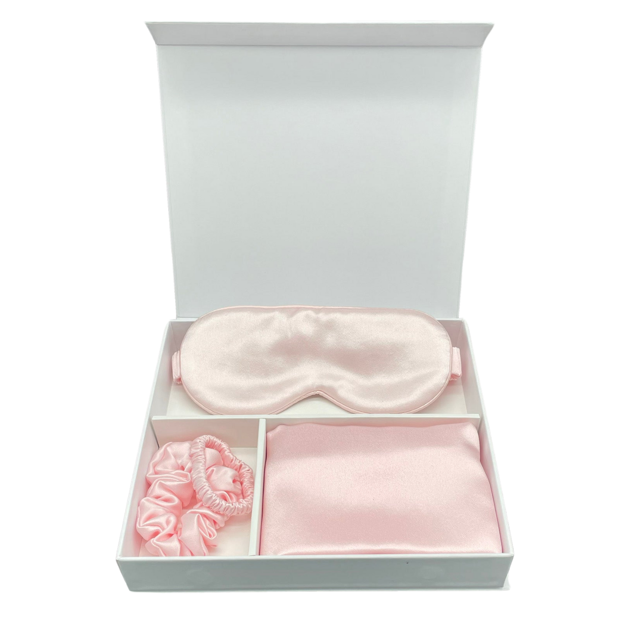Zijden Kussensloop + Oogmasker + Haarelastiek